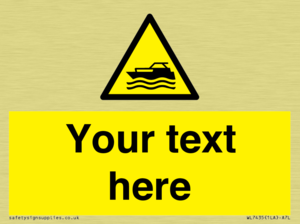 Custom Warning motorised watercraft